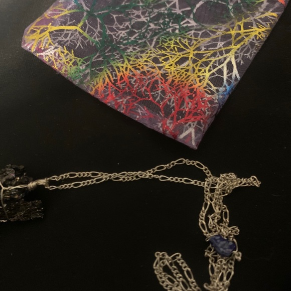 2/$60🍀 NIP Rainbow Aura Quartz Stone Necklace - Picture 4 of 5